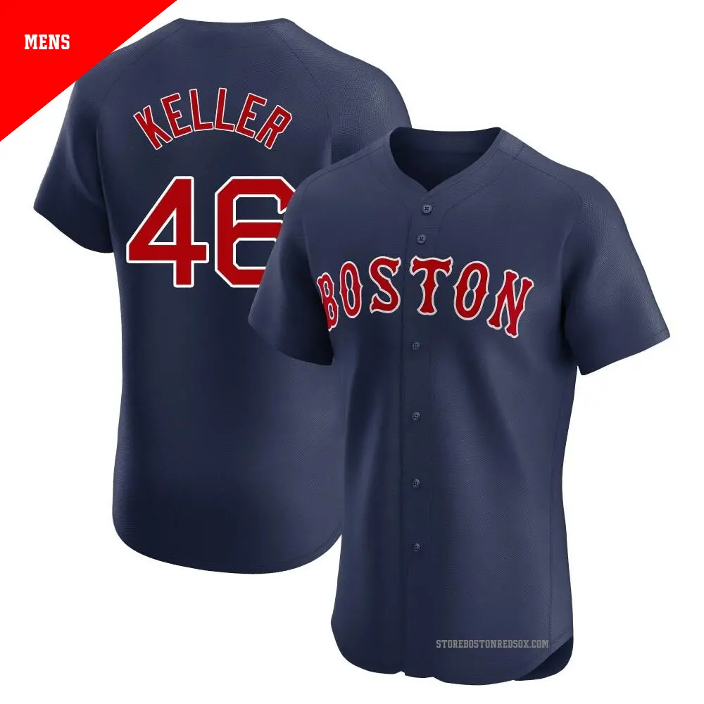 Men s 46 Brad Keller Boston Red Sox Navy Elite Alternate Jersey